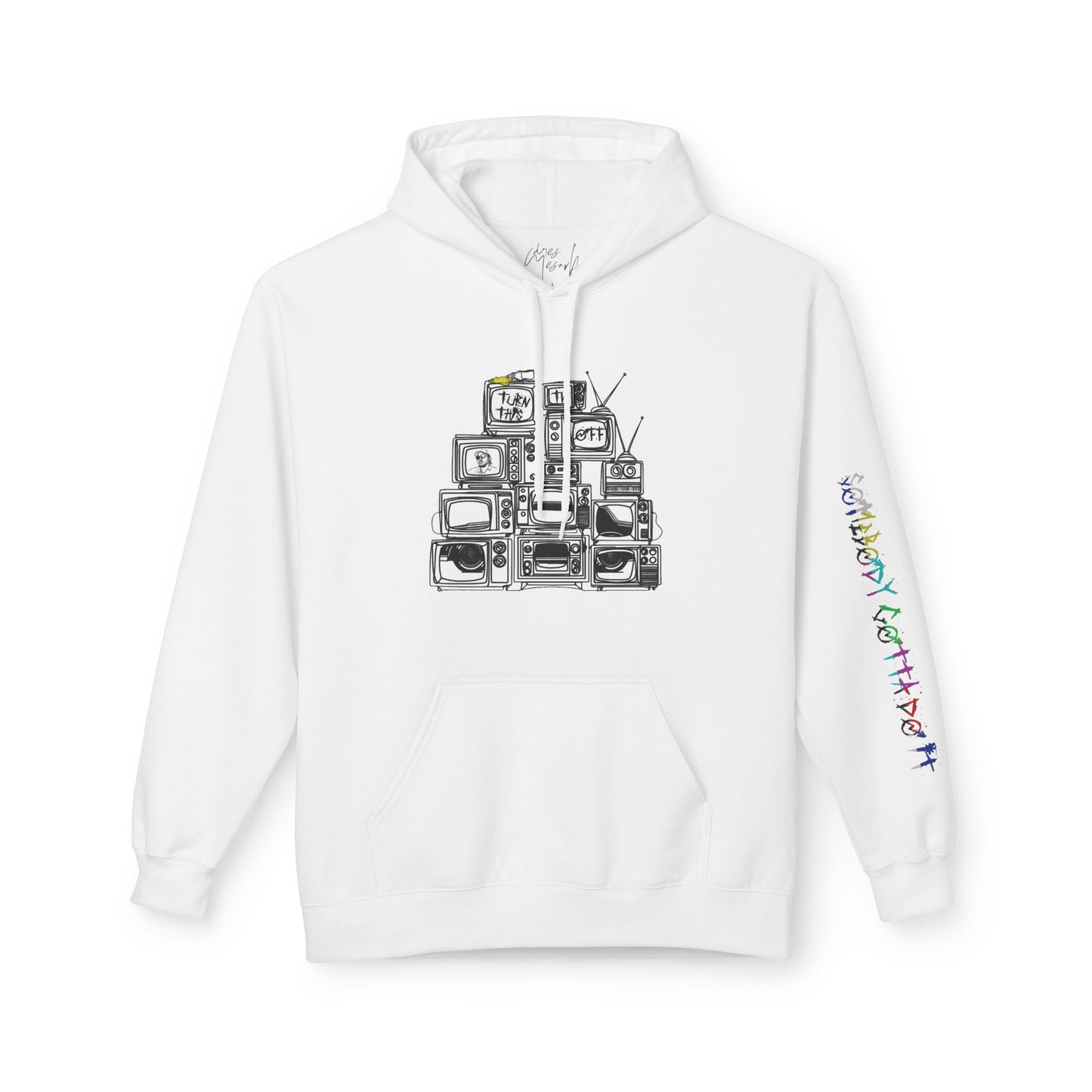 Turn This TV Off Fleece Hoodie