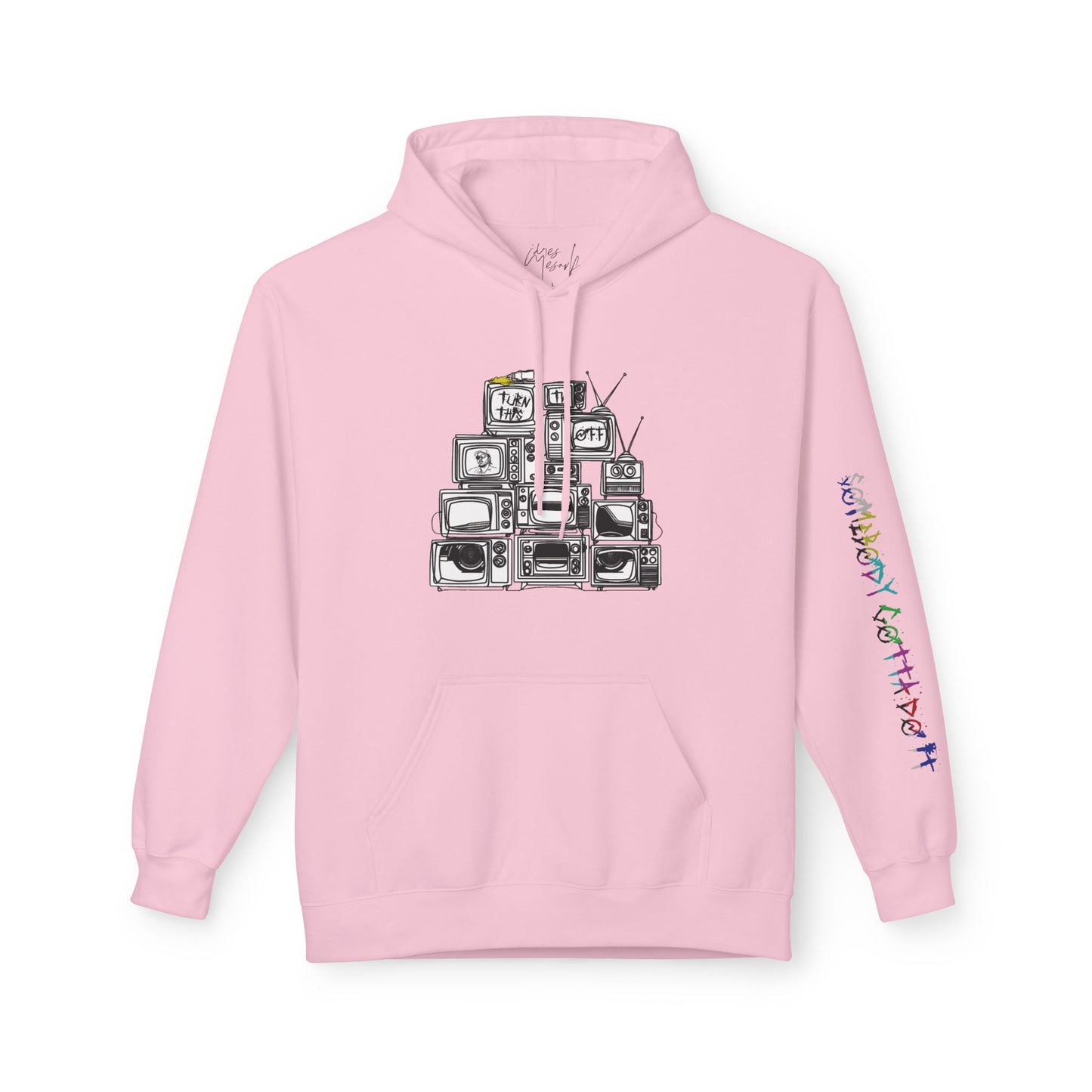 Turn This TV Off Fleece Hoodie