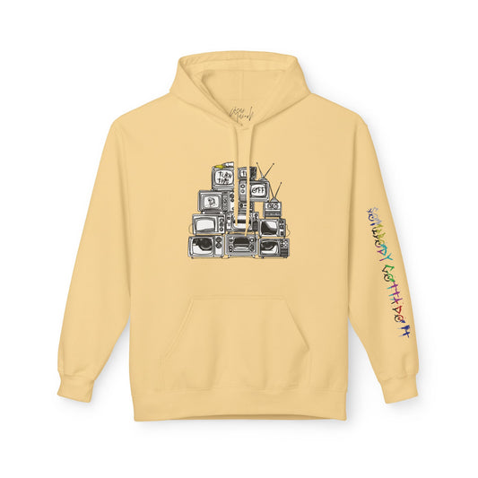 Turn This TV Off Fleece Hoodie